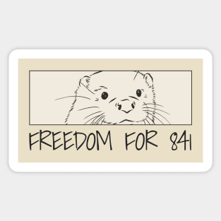 Otter 841 - Freedom For 841 Sticker